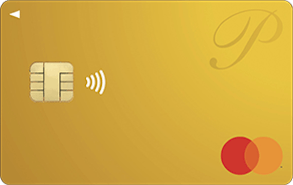 P-oneカード<Premium Gold> Masterの券面